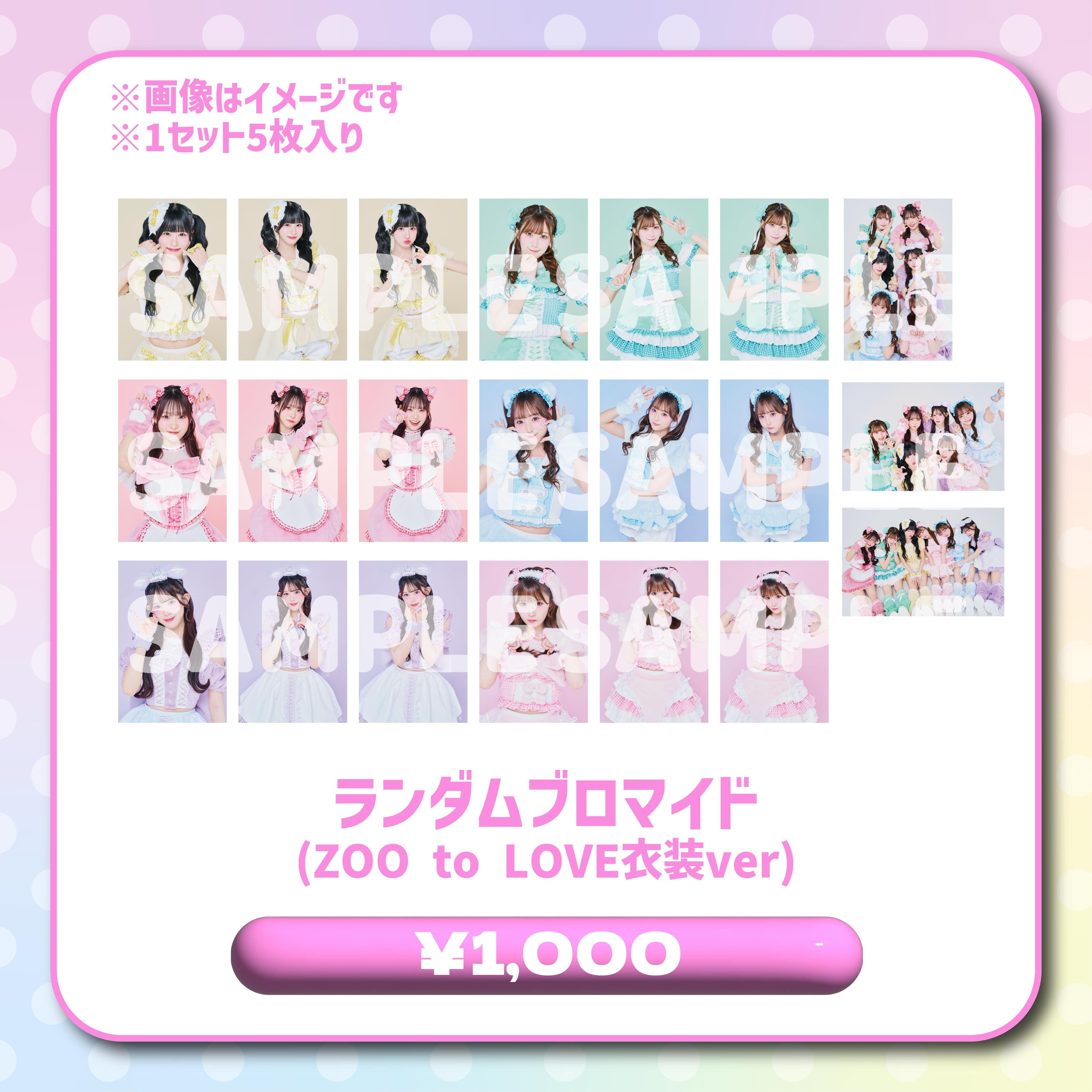 ランダムブロマイド(ZOO to LOVE衣装ver) – Pixel Ribbon